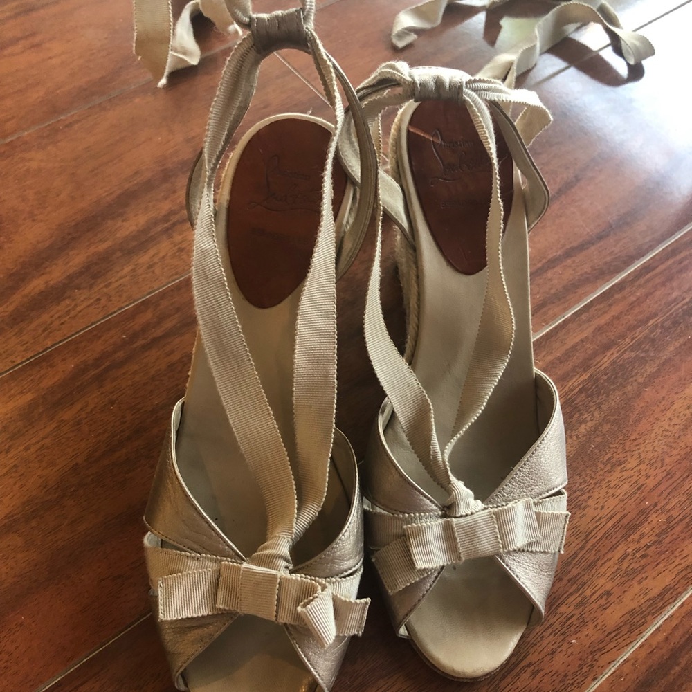 Christian Louboutin Espadrille Wedges